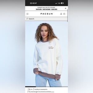 BSR Cream Sweatshirt You Are Enough